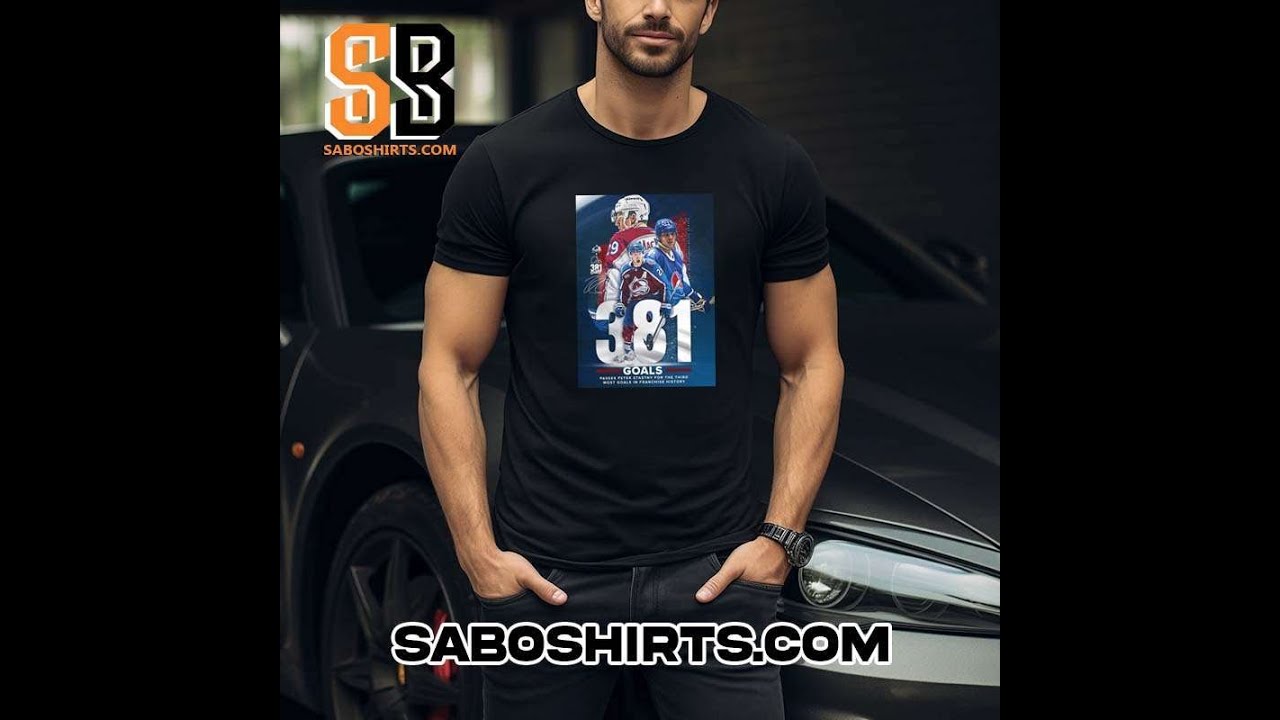 Nathan MacKinnon 381 Goals Passes Peter Stastny For The Third Most Goals In Franchise History Shirt