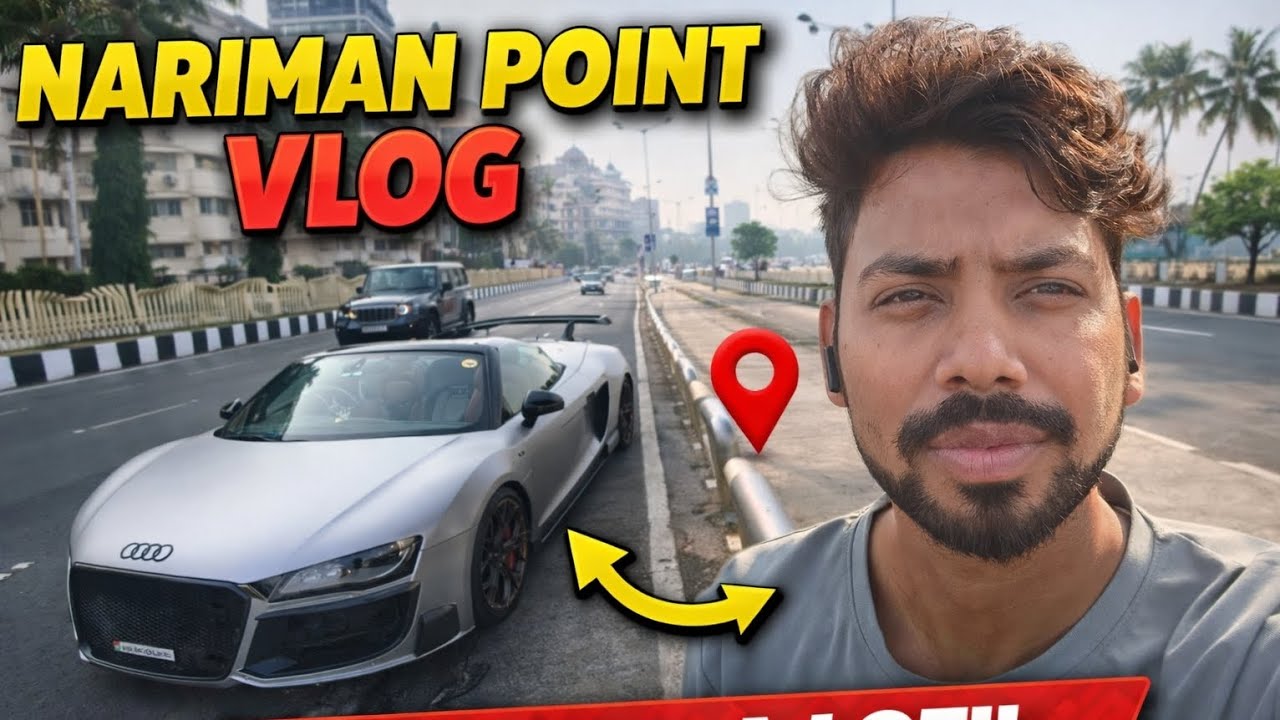 Nariman Point Morning Scene 🔥 Sports Cars, Athletes & Beautiful Sea View | Mumbai Vlog