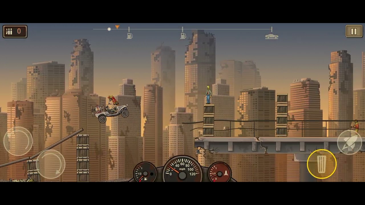 Прохождение игры Earn to die 2 #1 первая заправка