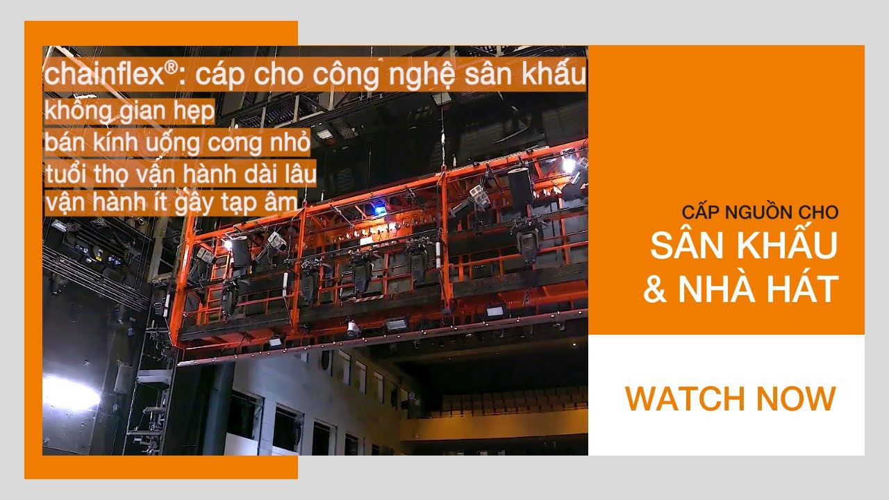 Công nghệ sân khấu | Cấp nguồn êm ái cho mọi chuyển động | chainflex