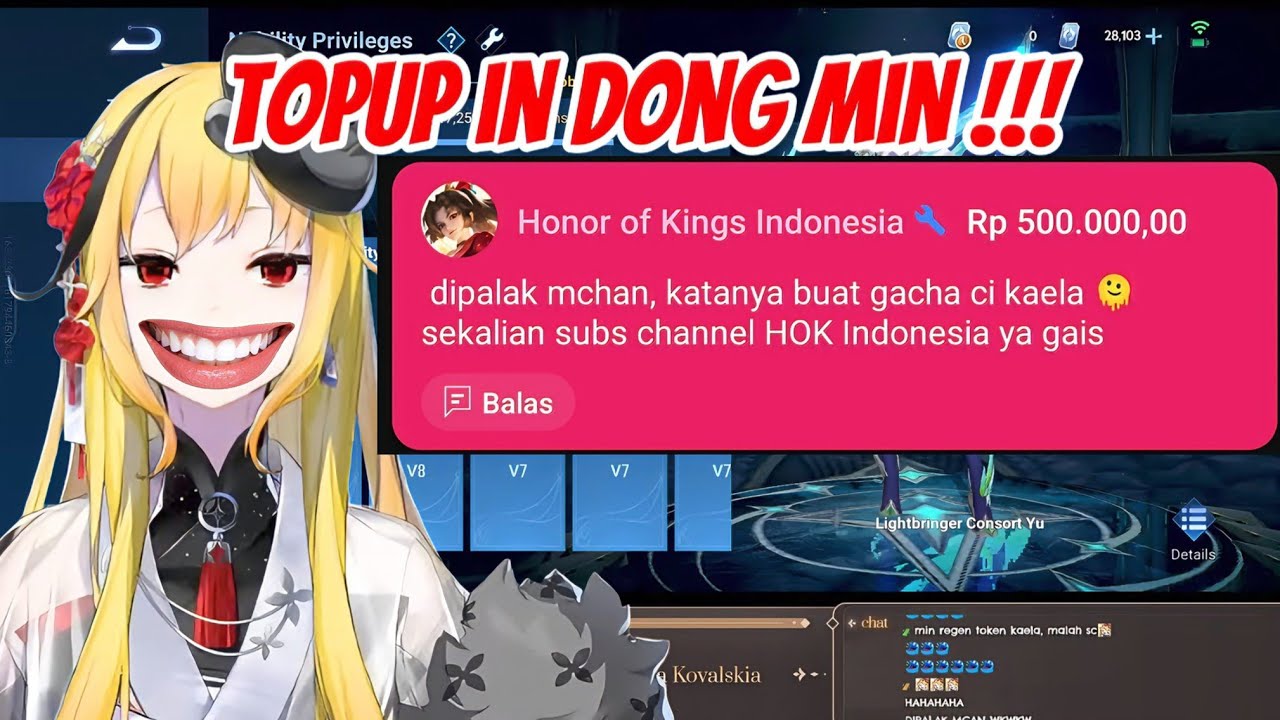 momen admin honor of kings dipalak sama kaela