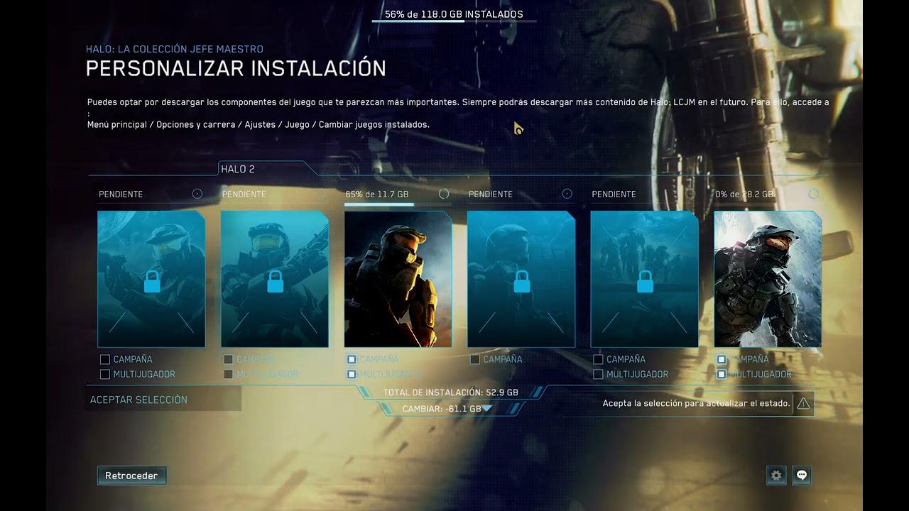 Configuración de Instalación - Halo  The Master Chief Collection