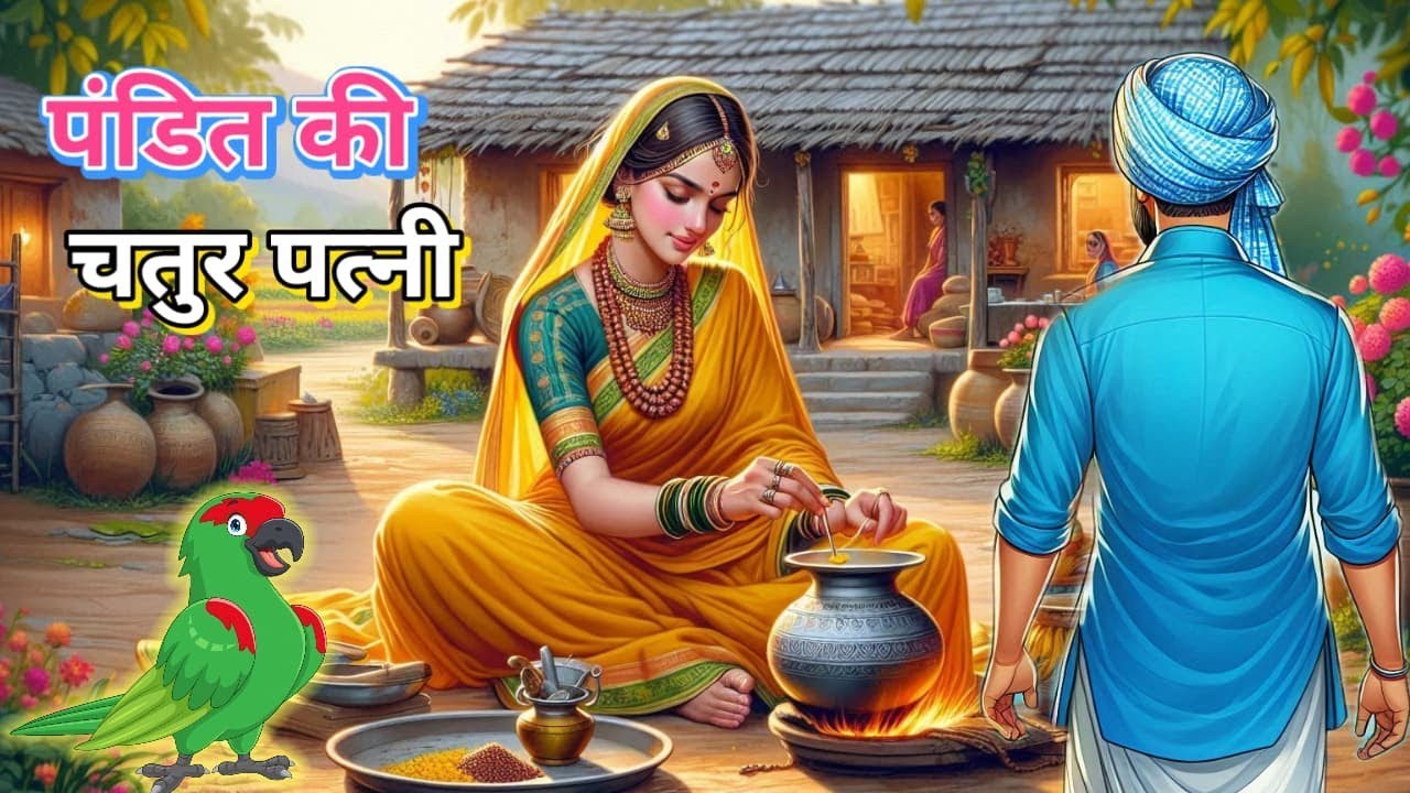 💠 पंडित की चतुर पत्नी |Moral Story | शिक्षाप्रद कहानी | Panchtantra ki kahani |Bedtime Cartoon Story
