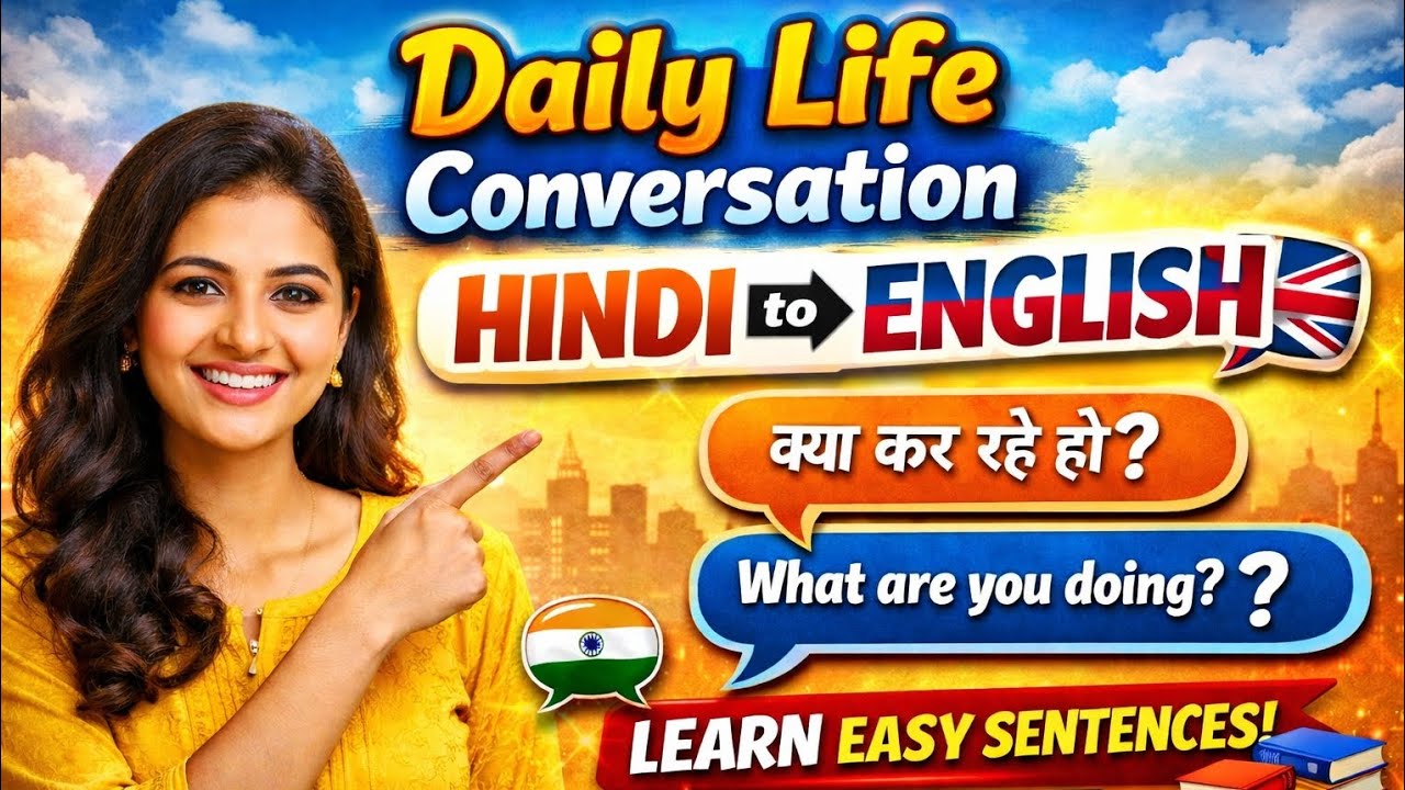 Daily Life Conversation Part 1 | Daily Use English Sentences | Hindi to English Speaking Practice