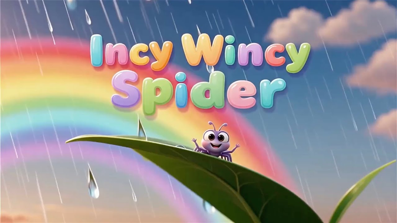 🕷️✨ Incy Wincy Spider | Classic Nursery Rhyme Adventure for Kids! ✨🌧️