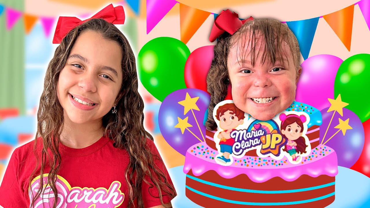 Sarah e o ANIVERSÁRIO Maria Clara e JP SURPRESA da ELOAH ! Happy Birthday Surprise Party