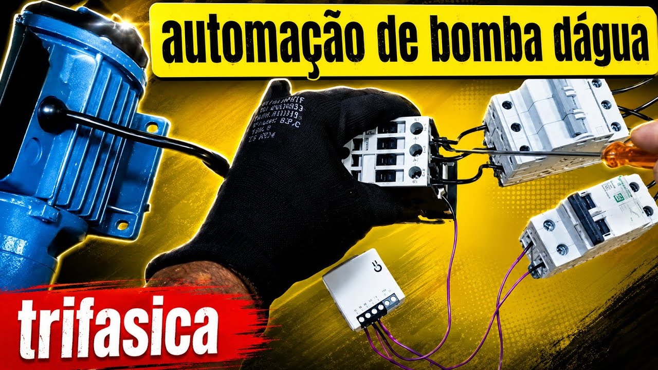 Como automatizar  bomba dágua trifasica usando sonoff mini