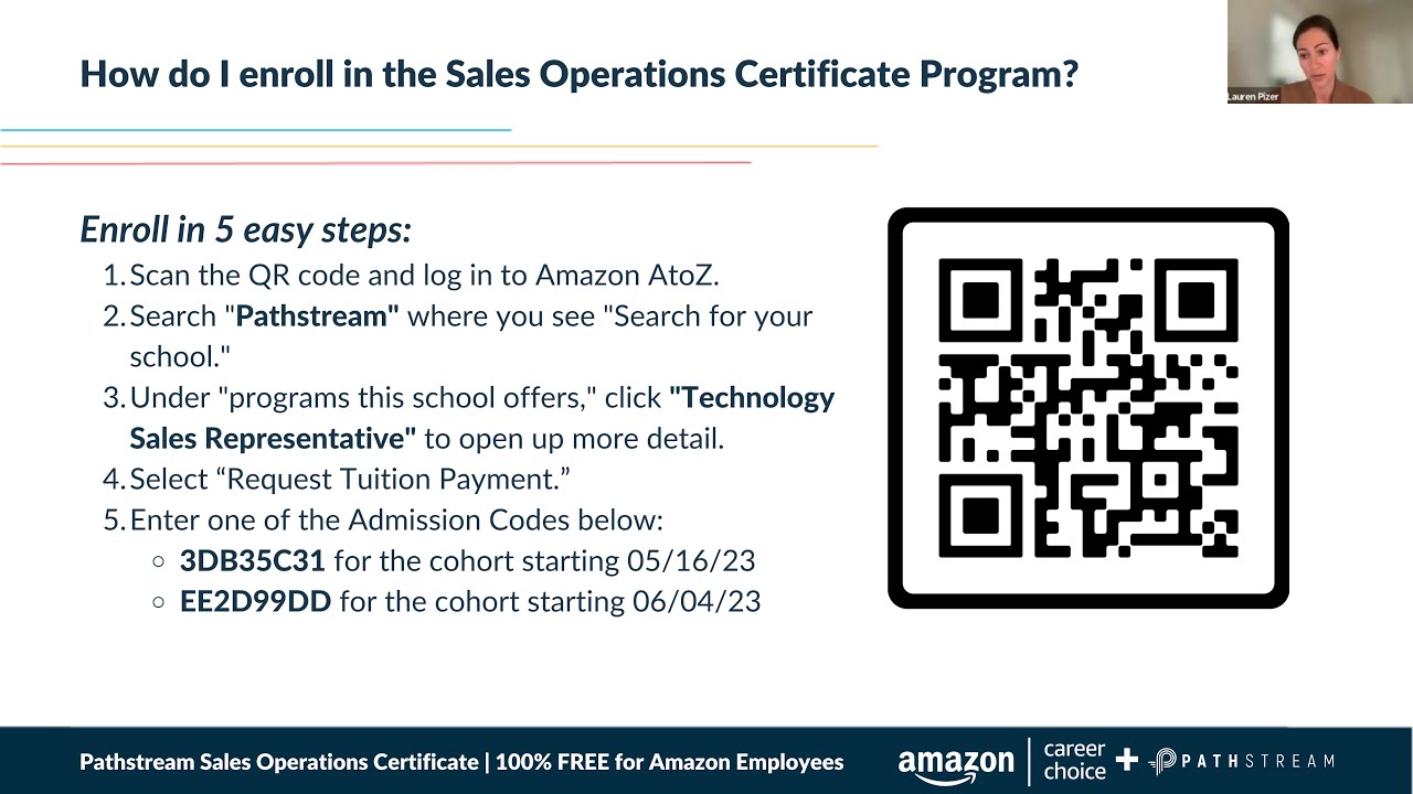 Amazon Career Choice Sales Operations Certificate Program