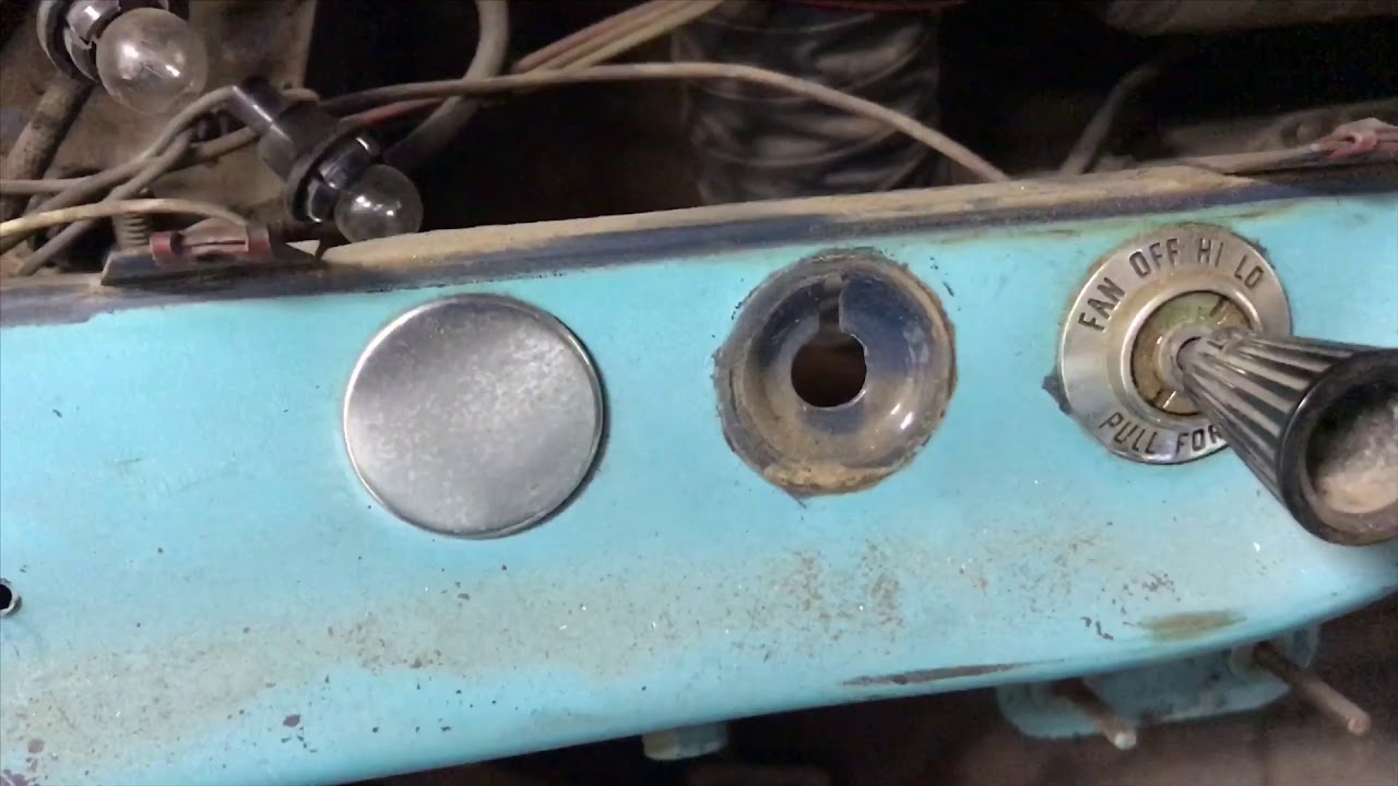 1961 Ford F100 Dash & Instrument Knob Removal