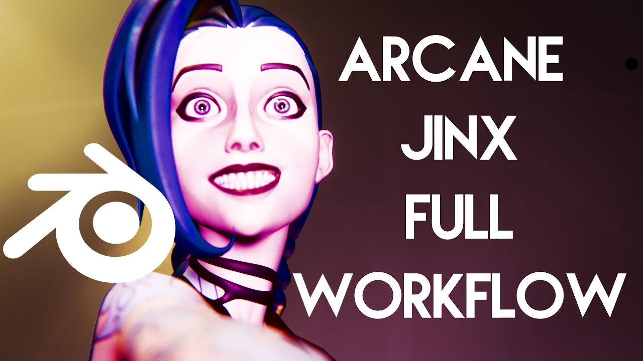 Tutorial: Arcane Jinx head tutorial Full workflow ( Sculpting, retopology, texturing )