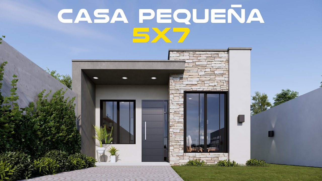 ¿Solo 5×7 Metros? Así se Diseña una Casa Pequeña Moderna que Sorprende 😍