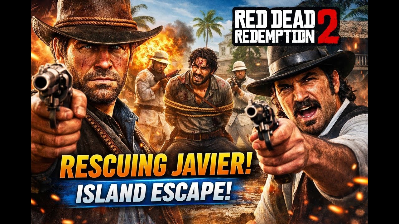 RESCUE JAVIER FROM THE ISLAND POLICE | RED DEAD REDEMPTION 2 | 4K 120 FPS | GAMPLAY