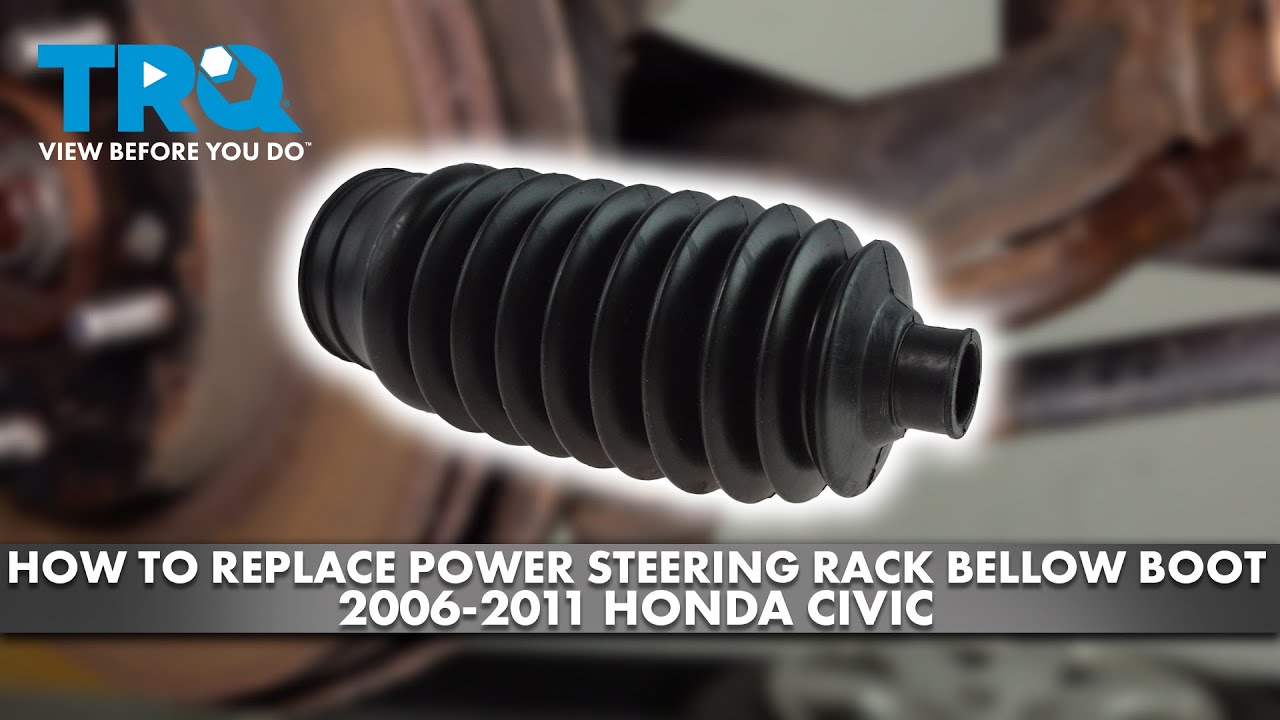 Как заменить пыльники рулевой рейки гидроусилителя руля на Honda Civic 2006-2011
