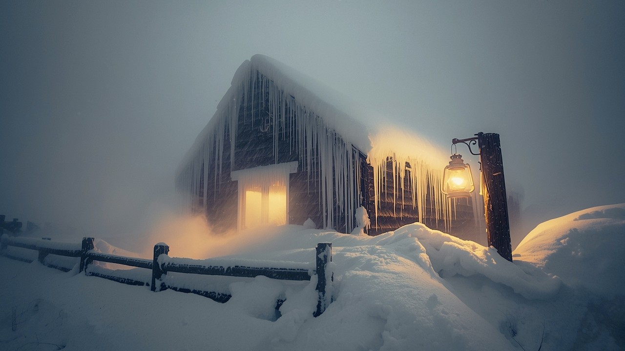 Sleep Faster Tonight ❄️ Wind & Snowstorm Sounds for Instant Calm
