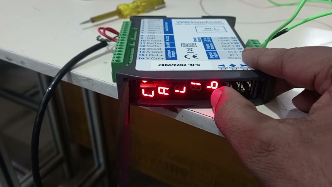 How to calibrate WT1 VPG TRANSDUSSER WITH  22.5 KG loadcell