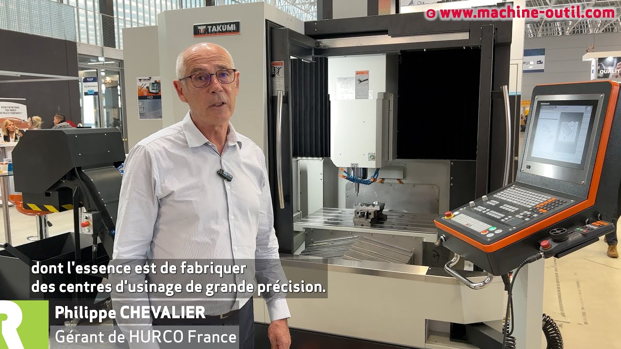 Centre d'usinage vertical 3 axes disponible avec une CN Heidenhain ou Fanuc Takumi H10 Groupe Hurco