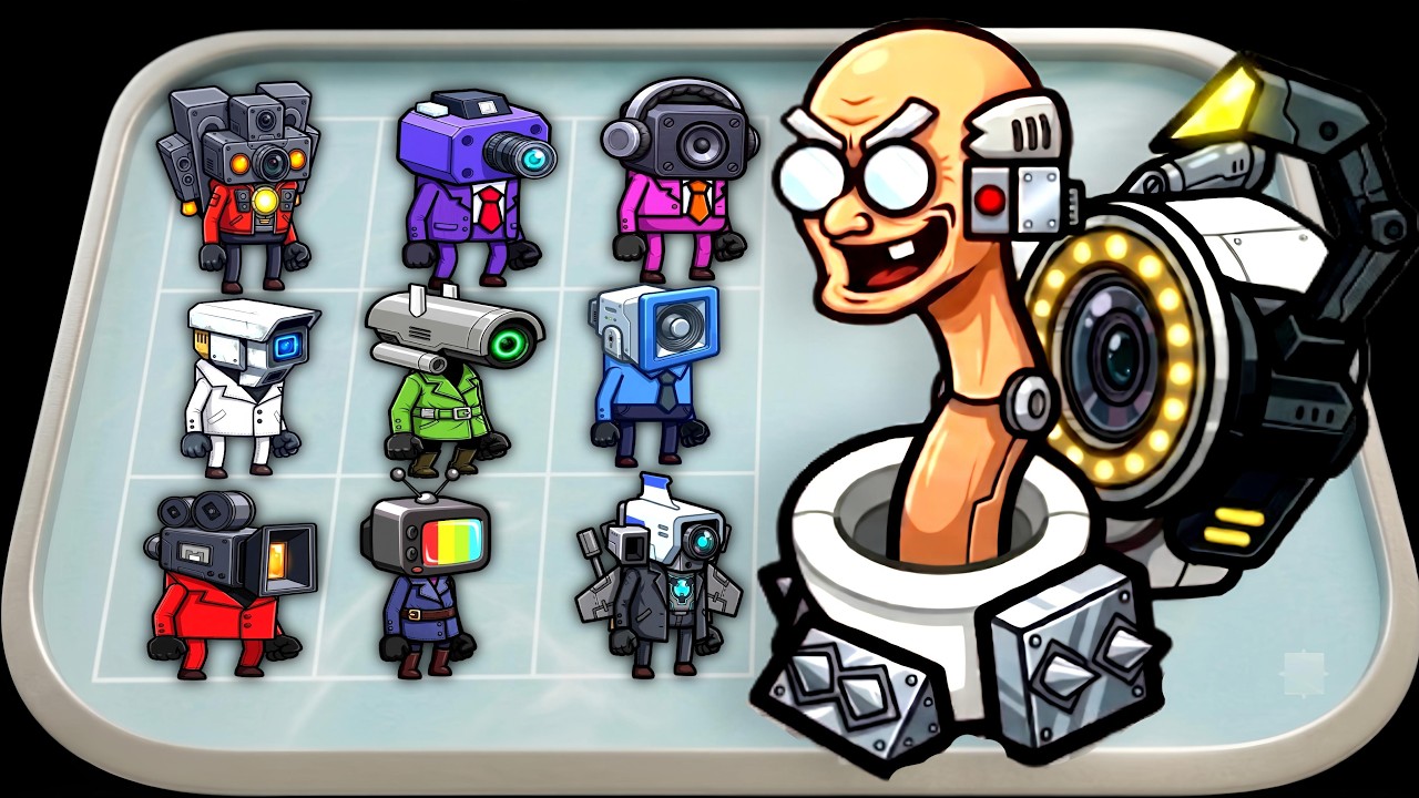 НОВИНКА! Merge War Master Fight: Атака монстра Скибиди Туалет, Merge Battle, Мобильная версия