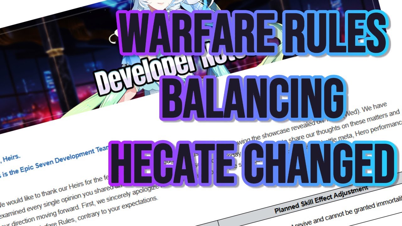 Hecate CHANGED, Future Direction & Last Season Infographic | Epic Seven