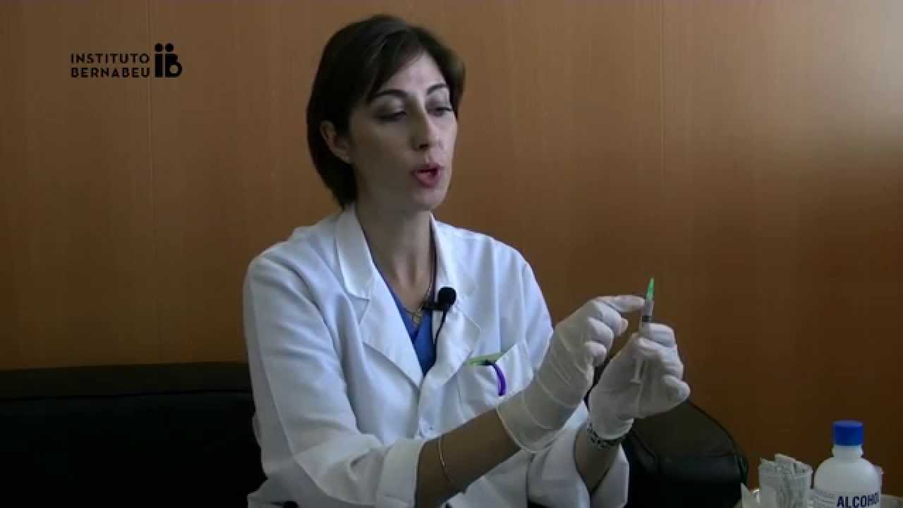 Instrucciones HMG-LEPORI ®: preparación de la medicación. Instituto Bernabeu