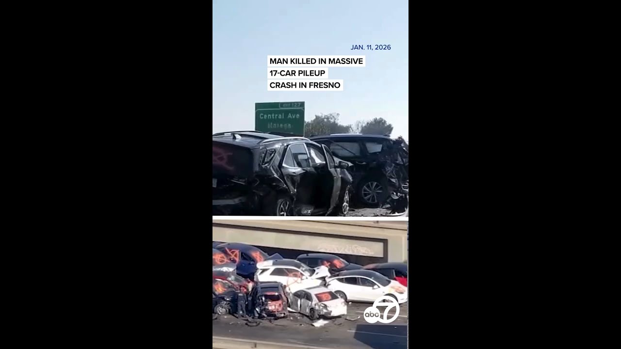Man killed after dense fog causes massive 17-vehicle pileup crash in California