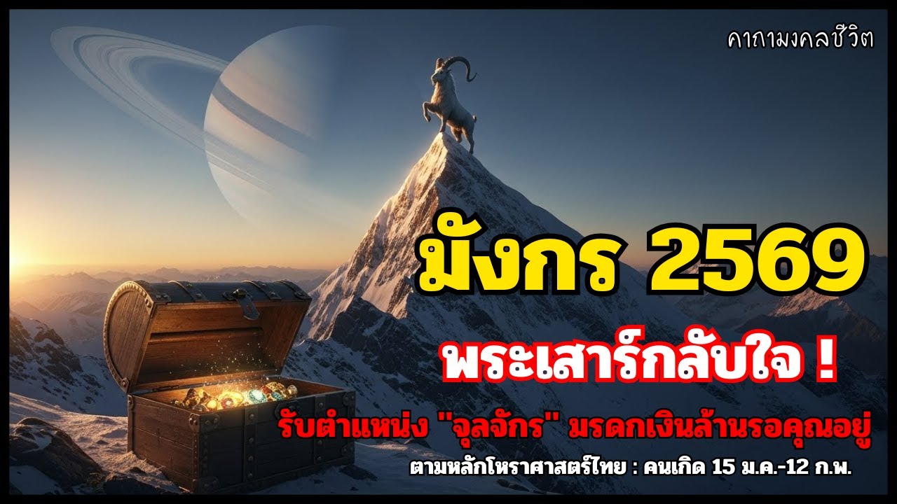 ราศีมังกร 2569: ดวงได้เกณฑ์ 