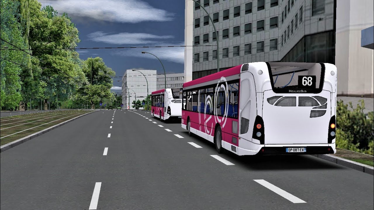 Heuliez gx 337 Voith ( petit kickdown vue arrière 9 min 10 ) et 437 ZF omsi 2