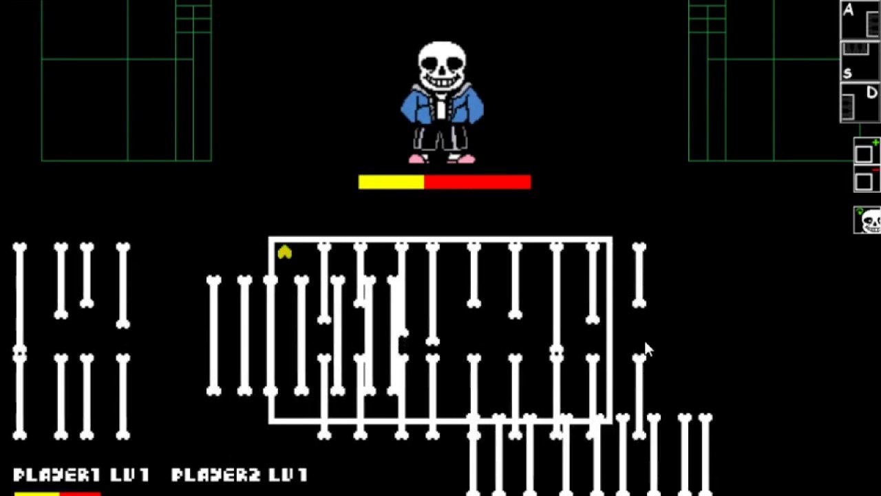 Let's Play Undertale Simulator - Sans Battle : 2 vs 1