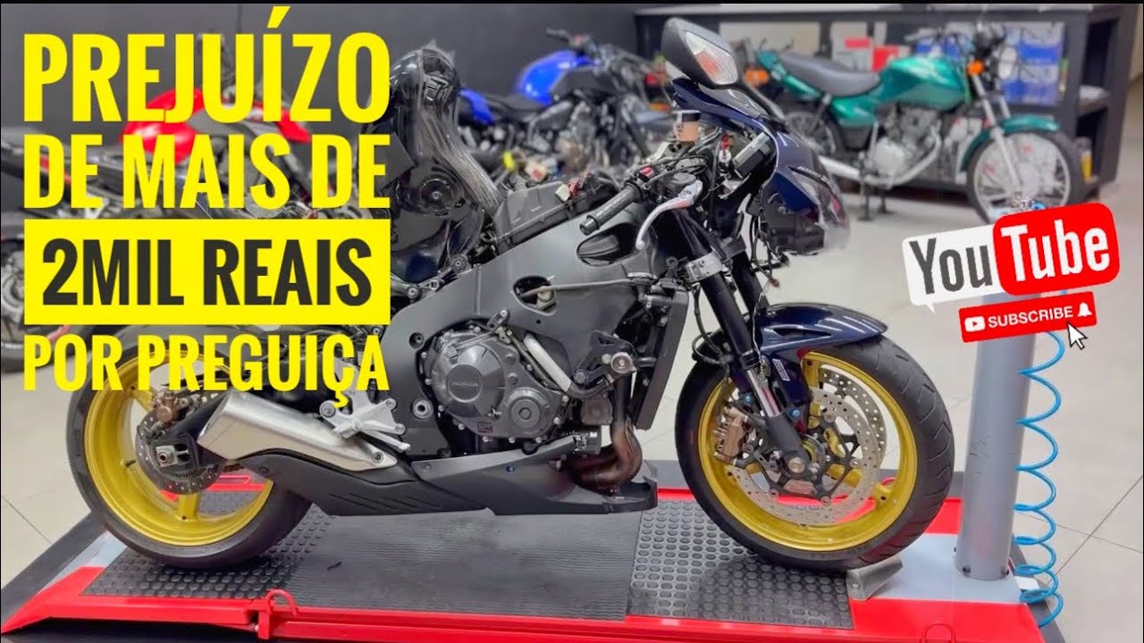 CBR1000RR OLHA O QUE FIZERAM COM ESSA MOTO,TRISTE DEMAIS