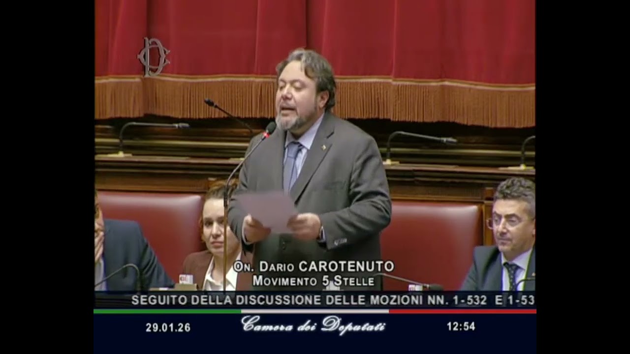 Dario Carotenuto   M5S Camera   Dichiarazione di voto in Aula 29/01/2026