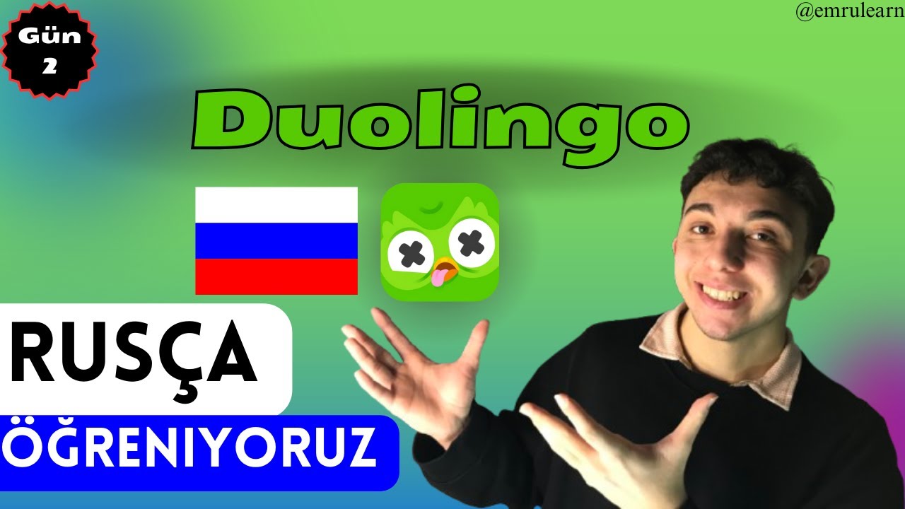 Duolingo🦉 SIFIRDAN RUSÇA🇷🇺 ÖĞRENİYORUZ! GÜN 2