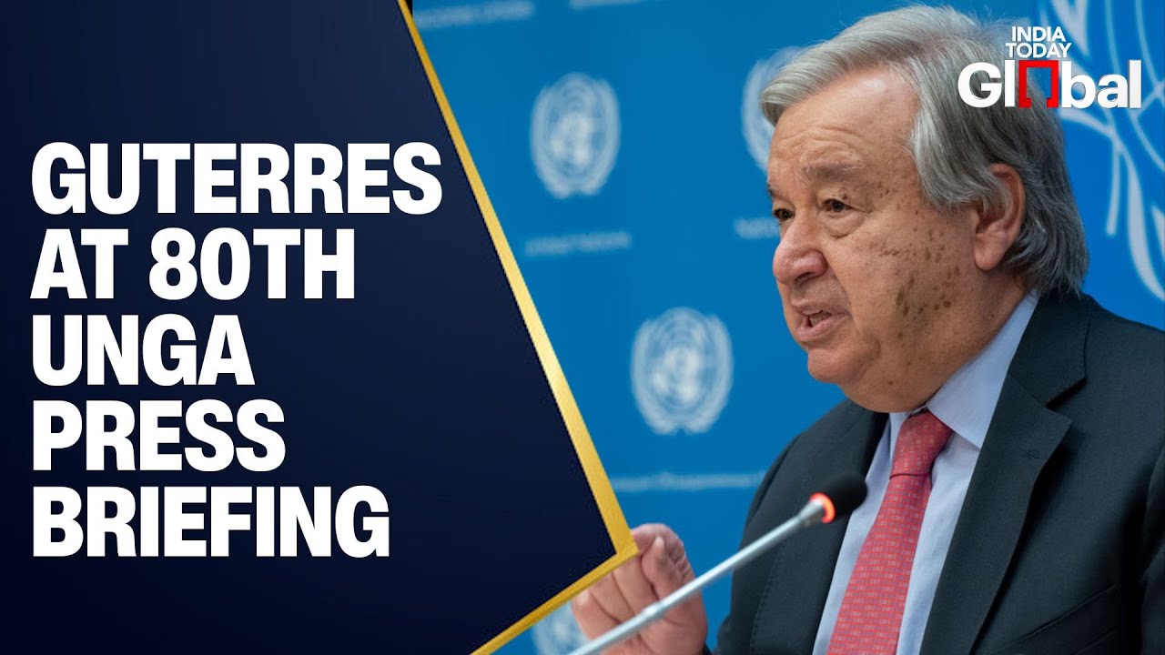 LIVE: UN Secretary-General Ant&oacute;nio Guterres Press Conference &ndash; 80th UNGA