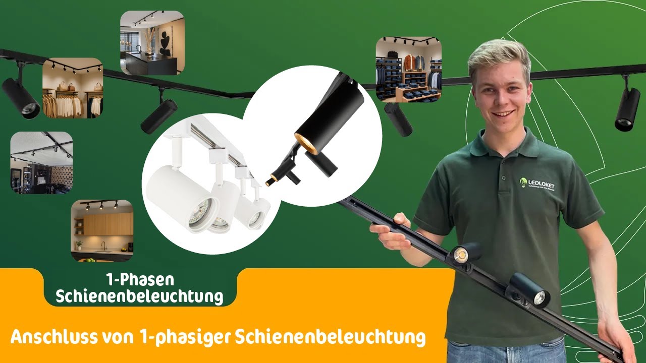 Installation von 1-Phasen-Schienenbeleuchtung | Schritt-f&uuml;r-Schritt-Anleitung