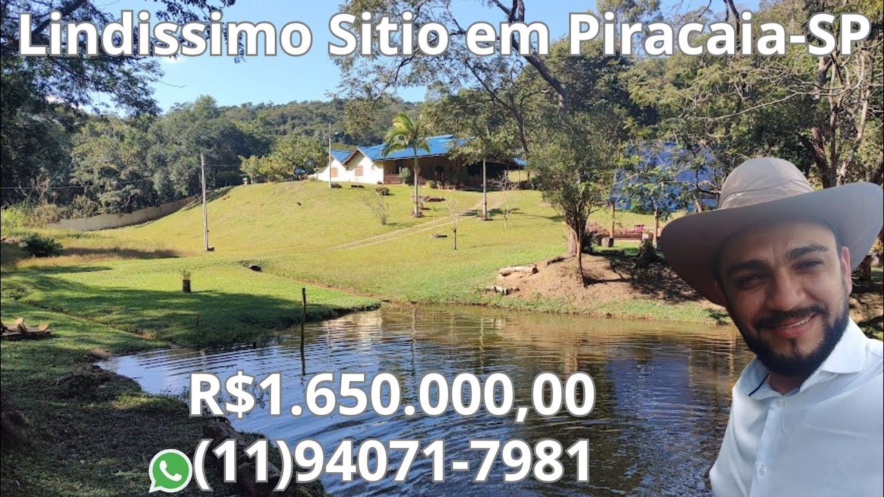 UM PARAÍSO BELÍSSIMO  SITIO EM NAZARÉ PAULISTA-SP COM LAGO E RIACHO E UMA BELA CASA. R$1.650.000,00
