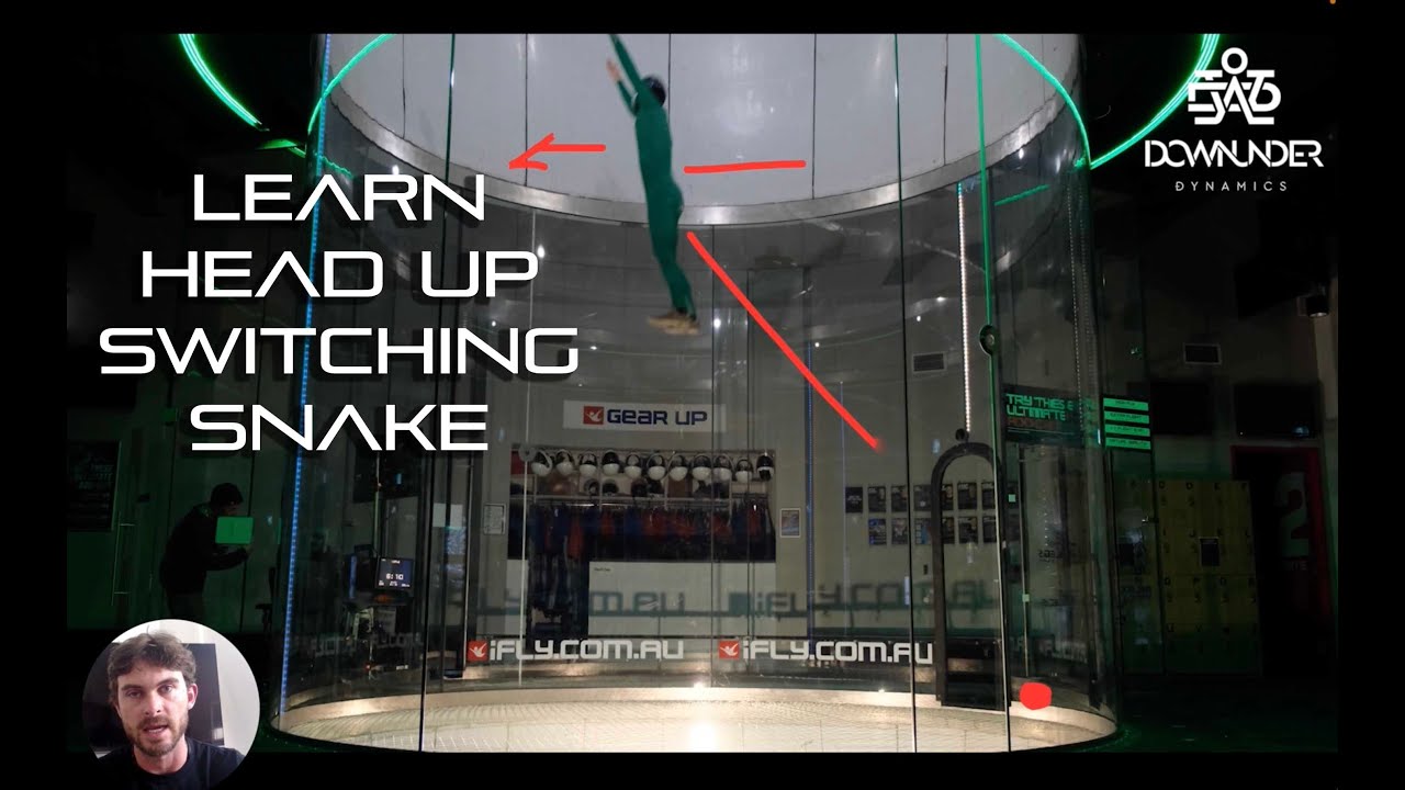 Head Up switching snake - Dynamic - indoor skydiving