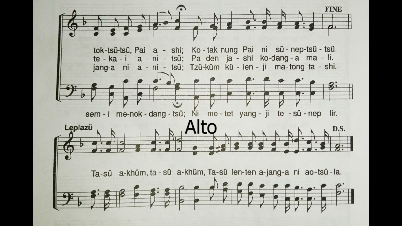 Ao hymnal 259 || Tasu akhum Lenten ajanga |through the valley of the shadow||all parts instrumental