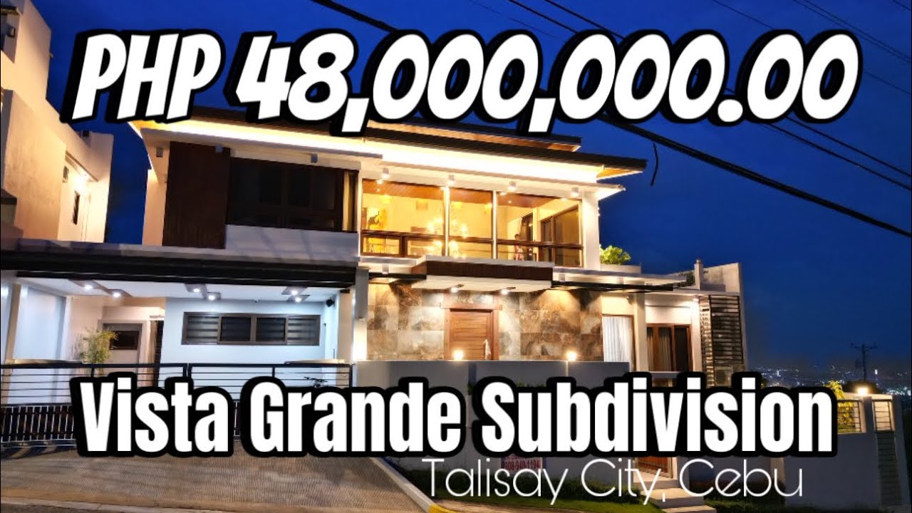 Php 48M Fully Furnished RFO House and Lot for sale, Vista Grande Subdivision, Talisay City, Cebu