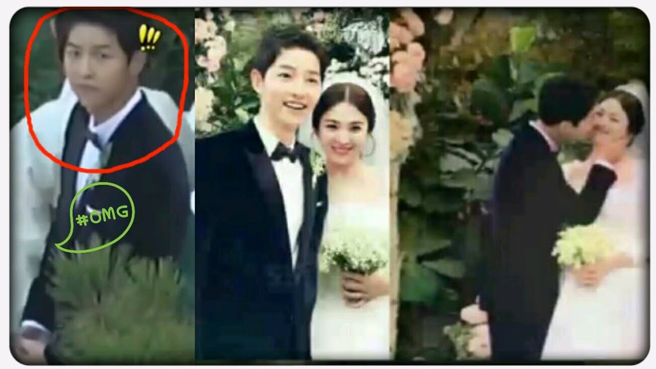 Song JoongKi Caught Cameras ~ While Wiping tears of Song HyeKyo ❤#SongSongCouple#Shilla#Wedding