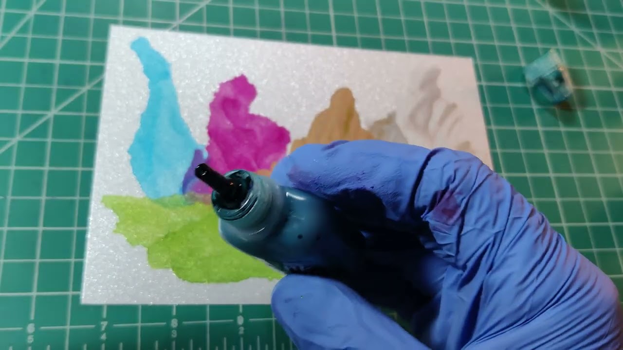 sparkle paper & alcohol ink pearl ranger paper review comparison mixative