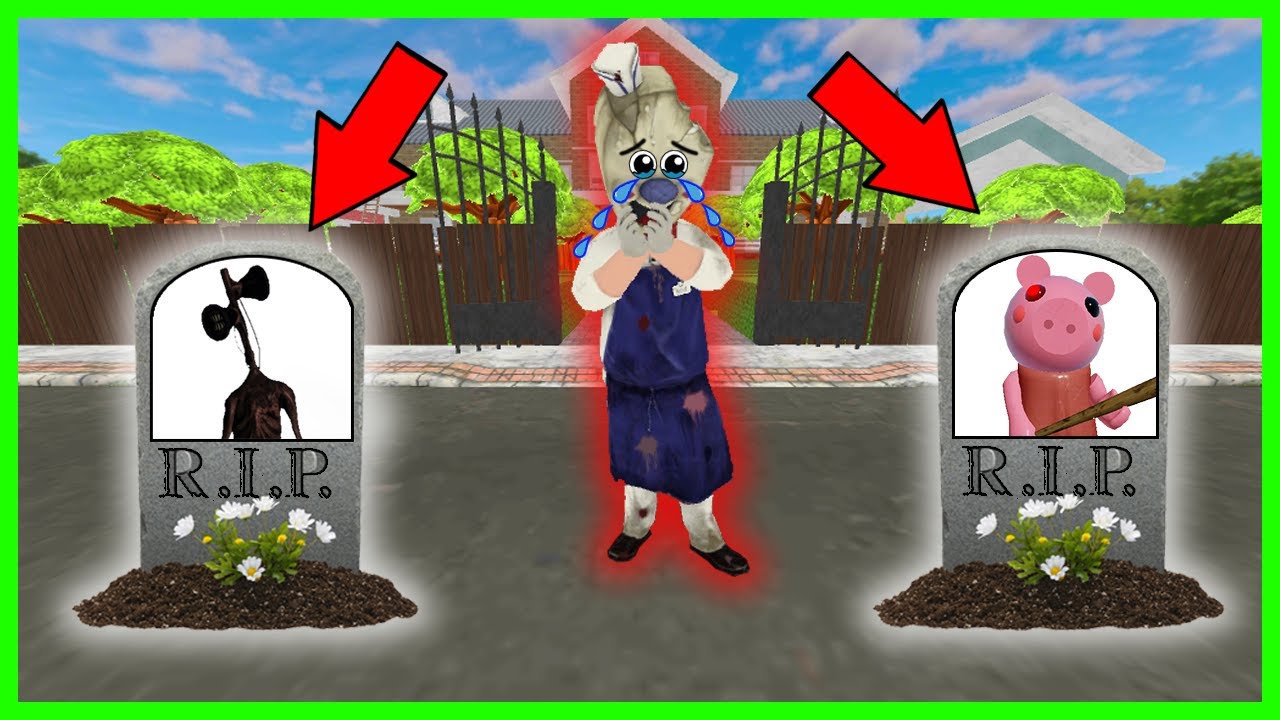 Granny , Siren Head , Piggy , Scary Teacher 3D, rod,  Baldi ,...- funny Parody animation compilation