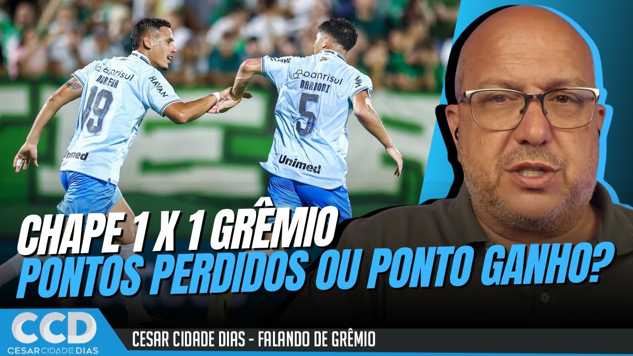 O Grêmio perde dois pontos ou ganha um ponto em Chapecó?