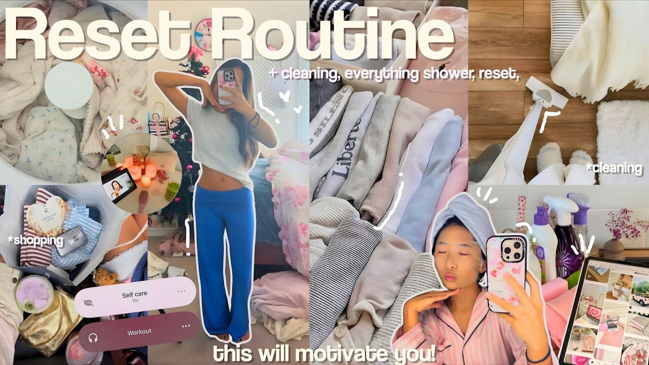 Видеоблог о перезагрузке рутины ☁️🫧 *уборка, реалистичный подход, уход за собой (день 3 влогмаса)