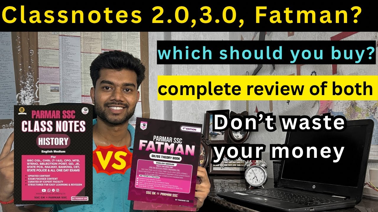 Fatman vs 3.0 classnotes compare of parmar ssc sir | fatman vs classnotes 