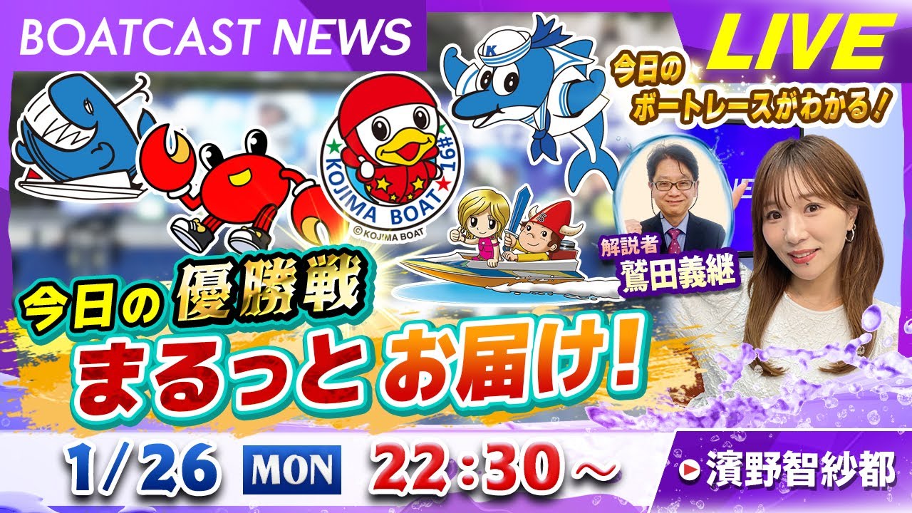 BOATCAST NEWS｜今日の優勝戦 まるっとお届け！｜月曜企画「ピックアップレディース」