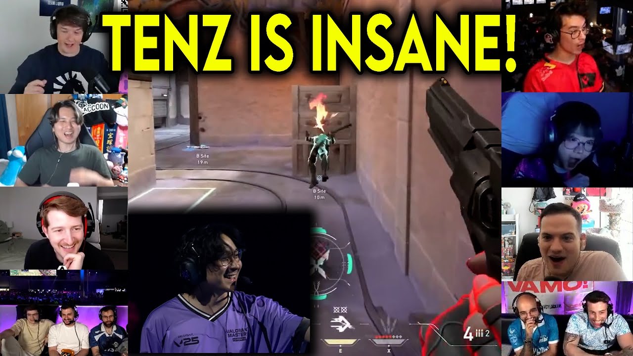 Valorant Streamers Reacts To Sen TenZ Insane 1v4 CLUTCH In New Map Showmatch
