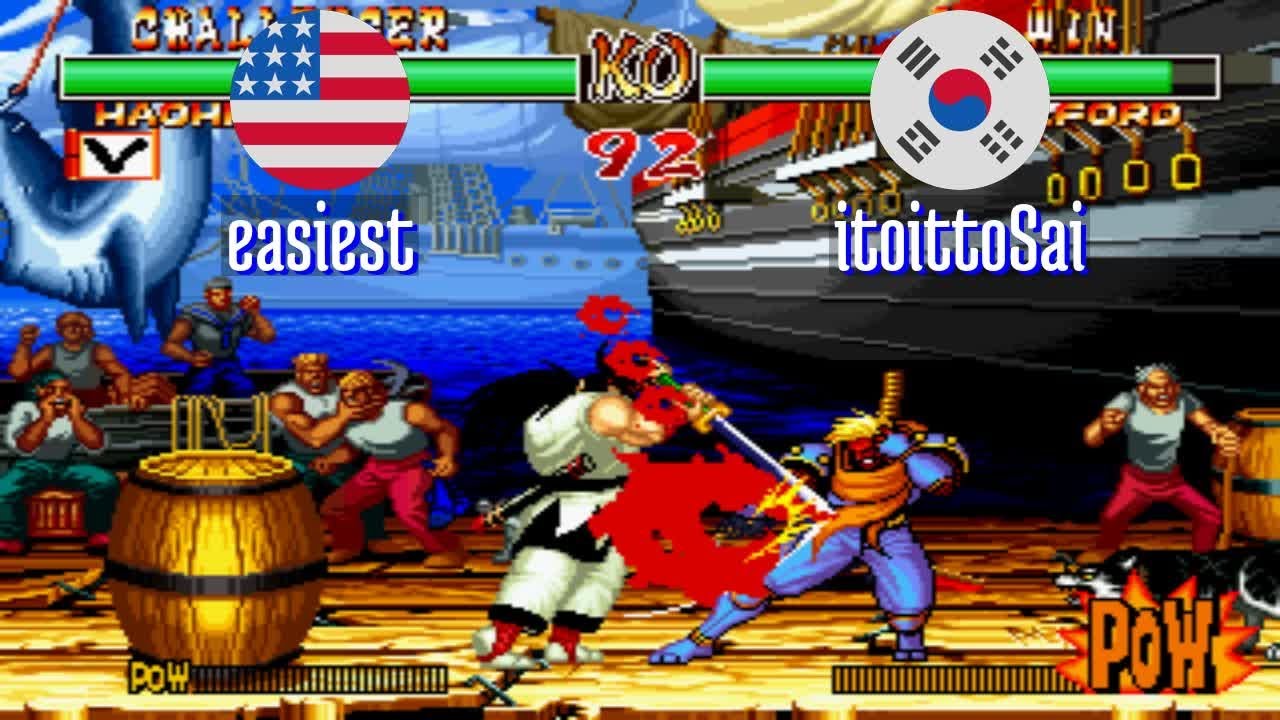 @samsho2: easiest (US) vs itoittoSai (KR) [Samurai Shodown II Fightcade] Dec 21