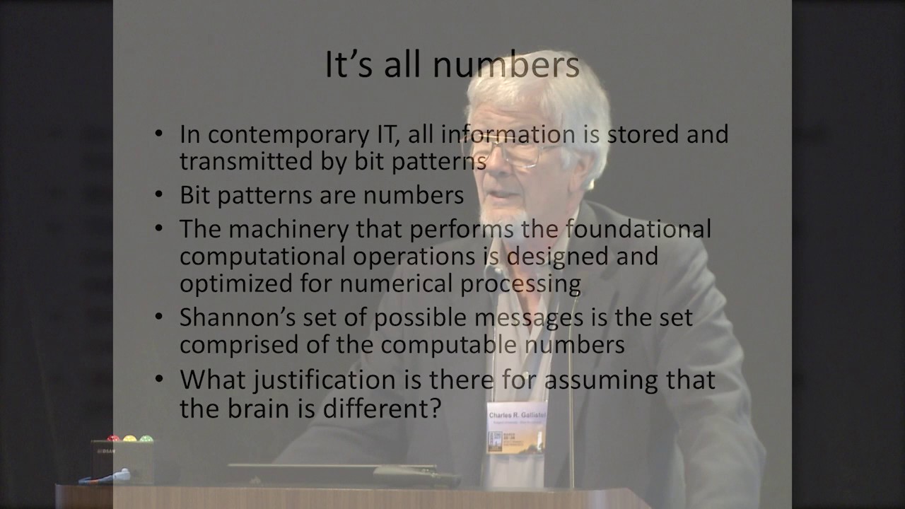 Big Ideas in Cognitive Neuroscience, CNS 2017: Charles R Gallistel (with session intro)