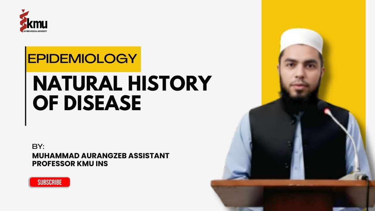 Natural History of Disease| Unit-3 | Nursing/AHS | Muhammad Aurangzeb | KMU  Epidemiology Series