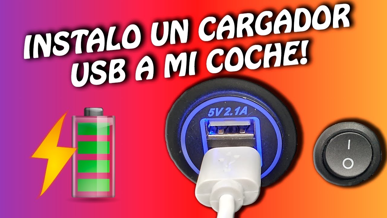 🔋 Cómo INSTALAR un CARGADOR USB en el COCHE.