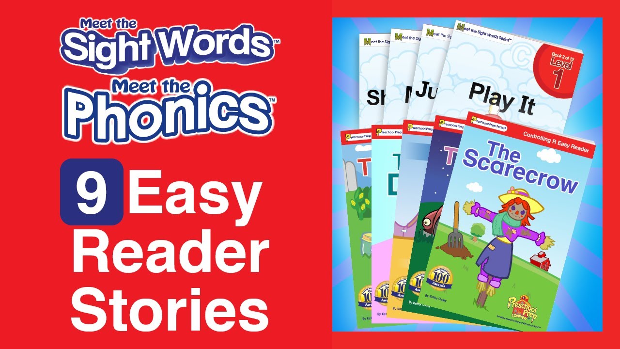 9 Easy Reader Stories | Meet the Sight Words & Meet the Phonics | Preschool Prep Company