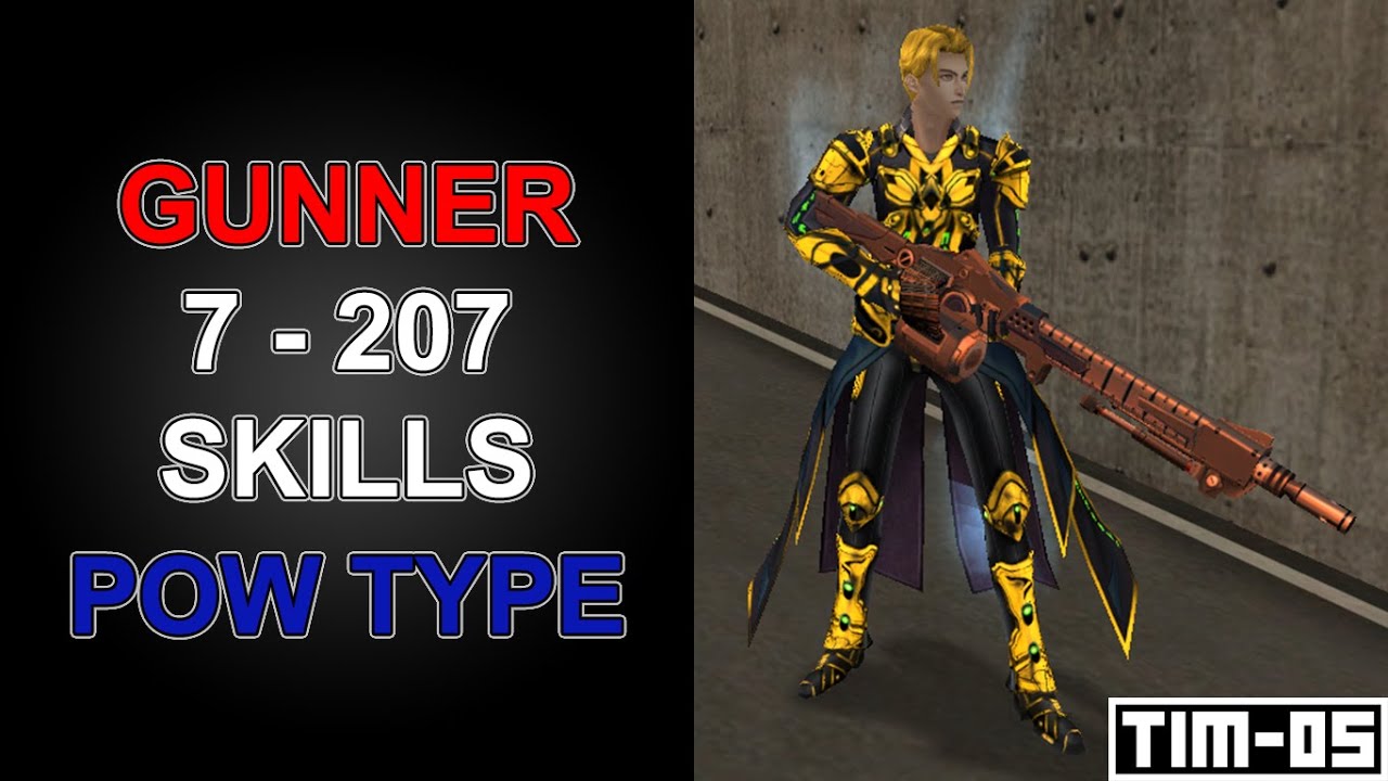 RAN ONLINE-GUNNER POW TYPE SKILLS, PRODIGAL RAN